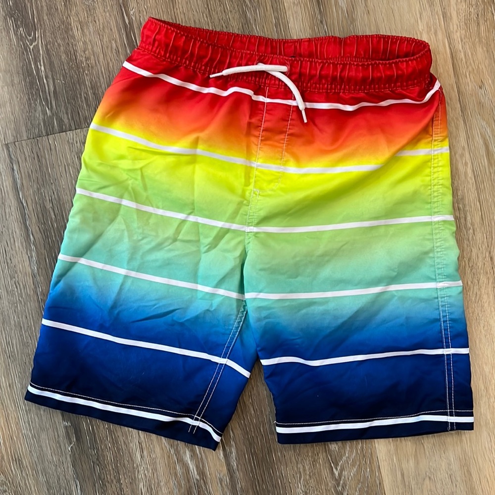 Boys large (14–16) swimming trunks from Lands’ End.